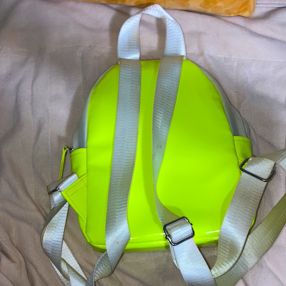 Neon Yellow Mini Backpack - Picture 2 of 2